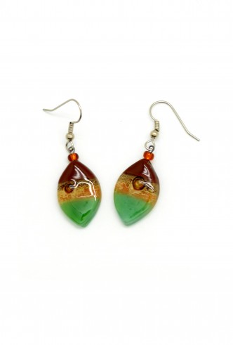 Glass Almond Earrings Glass Almond Earrings
